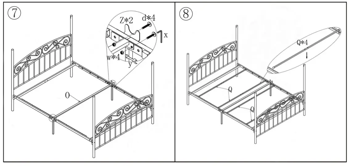 HOMEDEPOT-715G-53.94-Inch-W-European-Style-White-Metal-Frame-fig5