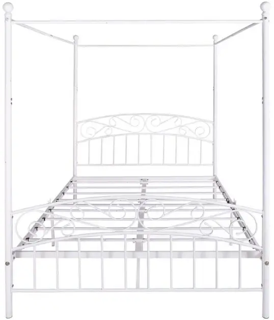 HOMEDEPOT-715G-53.94-Inch-W-European-Style-White-Metal-Frame-product