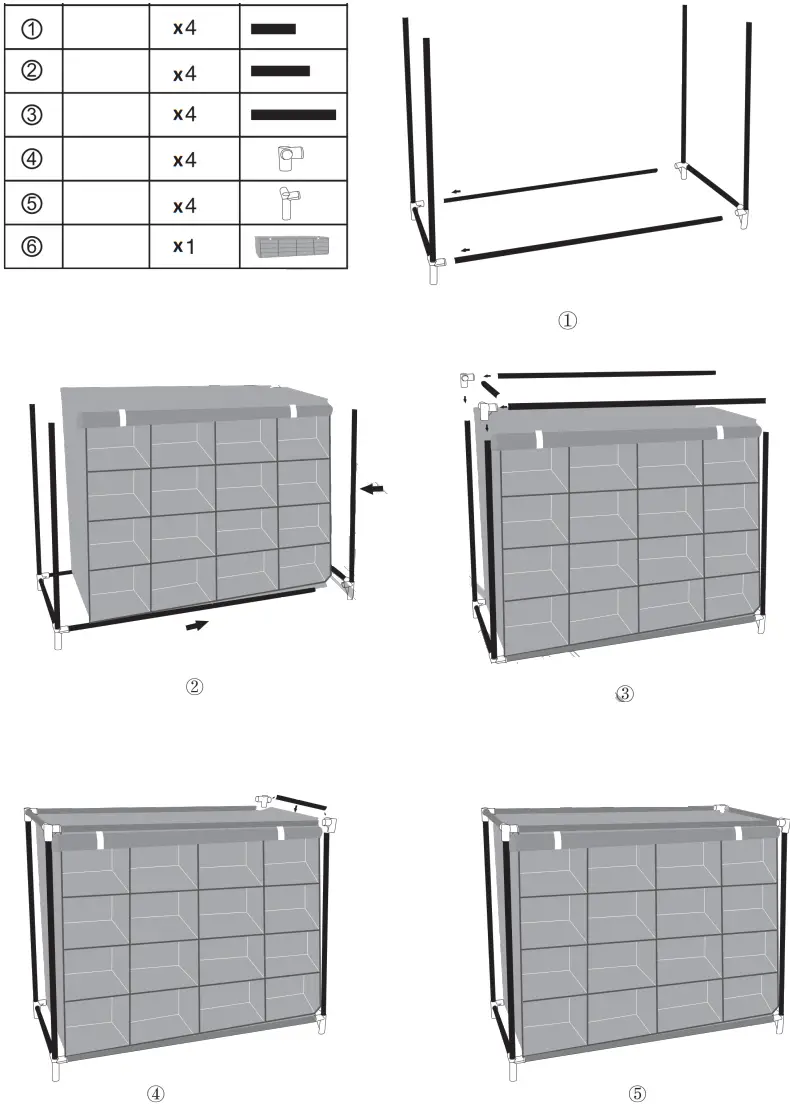 BORMANN BPC1600 Fabric Shoe Box - Fig 1