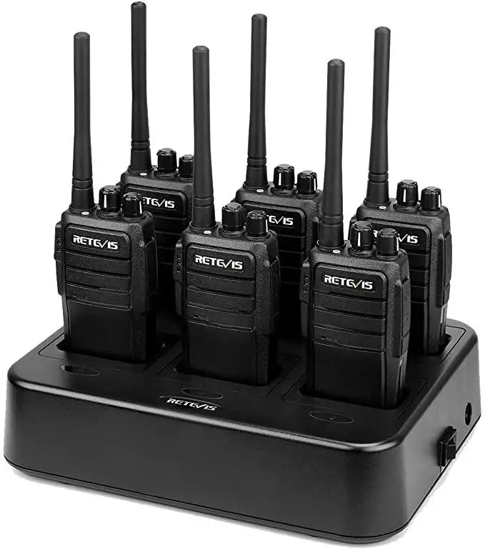 Retevis RT21 2 Way Radio Long Range, Walkie Talkies for Adults, Heavy Duty  Rechargeable Two Way Radios with Six-Way Charger, for Manufacturing  Education Governm… | Two-way radios, Walkie talkie, Charger