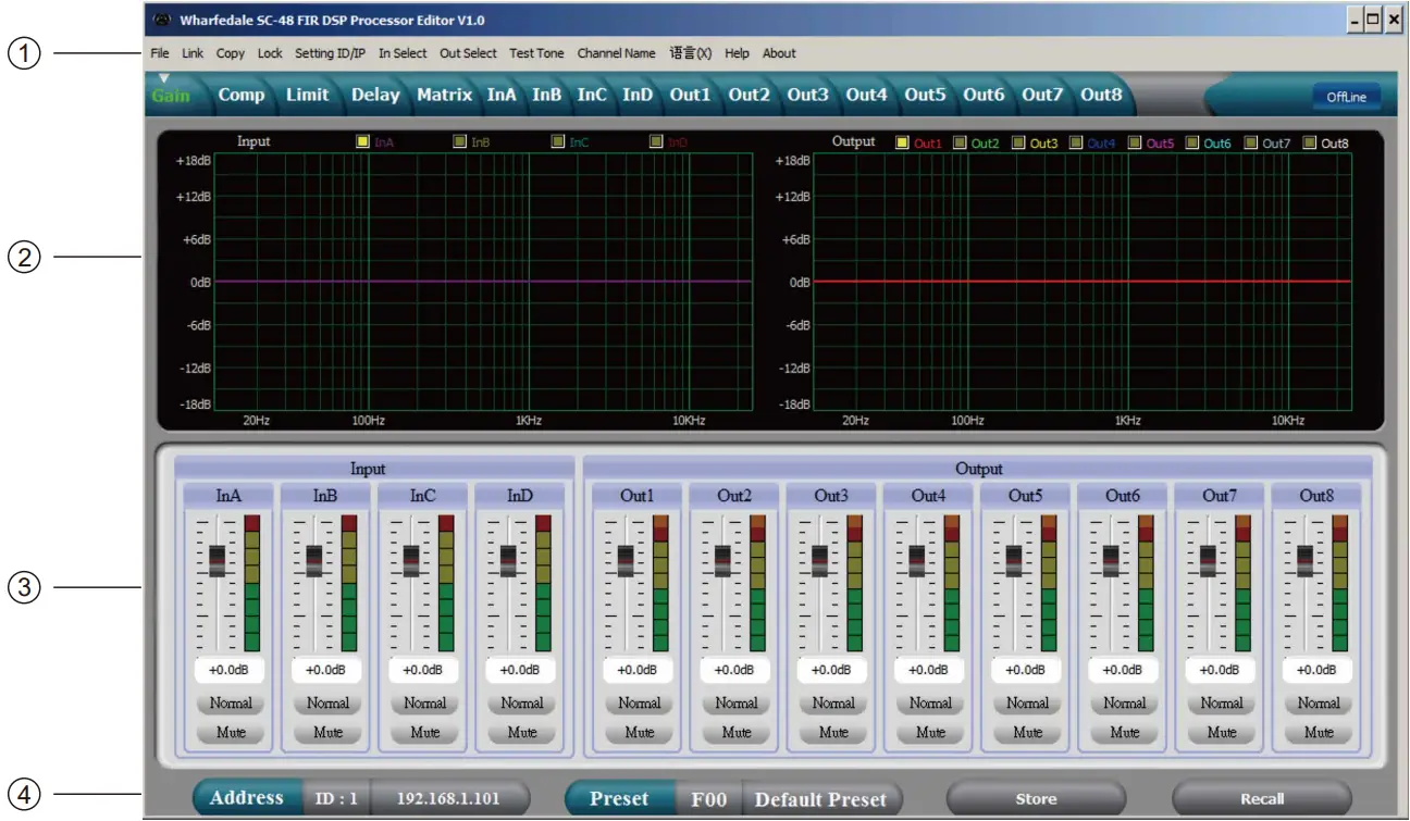 Wharfedale Pro SC 48 FIR Digital System Processor - Fig 3
