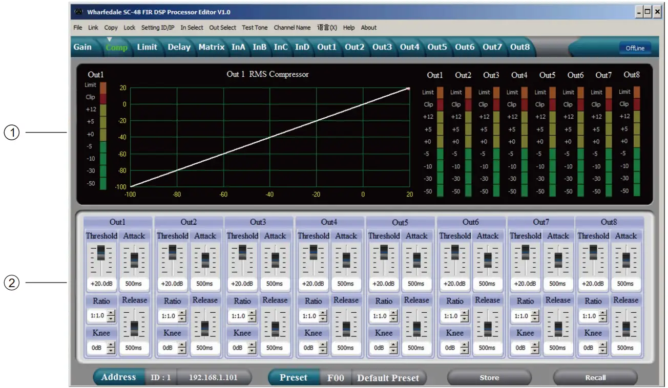 Wharfedale Pro SC 48 FIR Digital System Processor - Fig 4