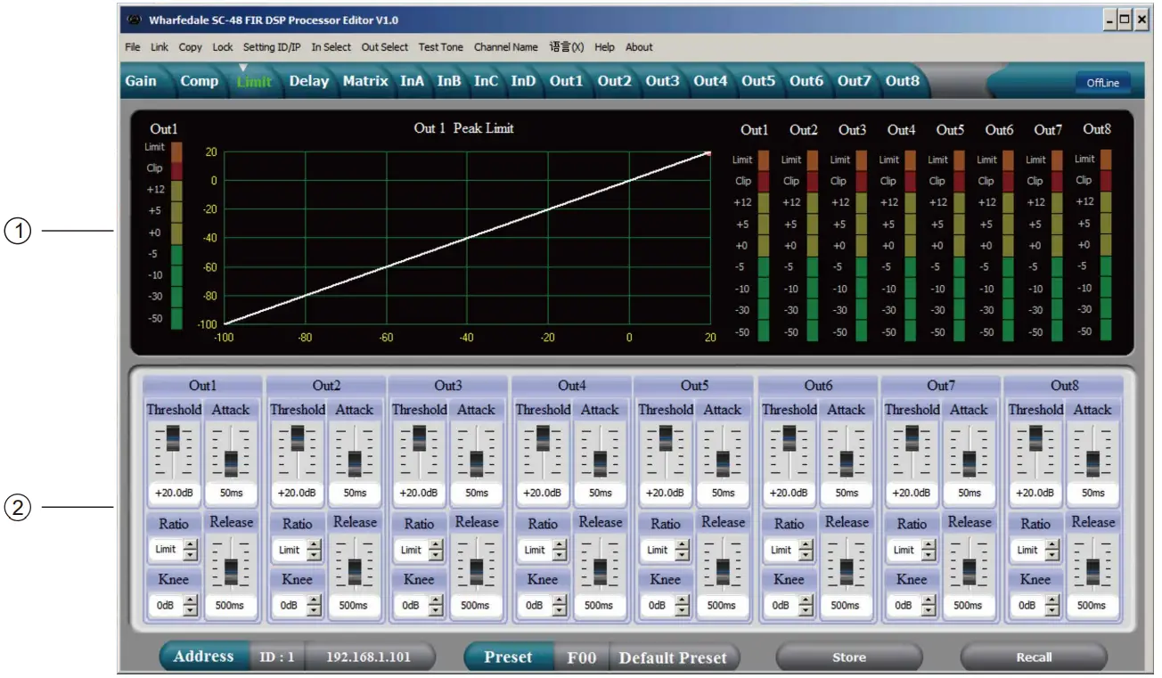 Wharfedale Pro SC 48 FIR Digital System Processor - Fig 5