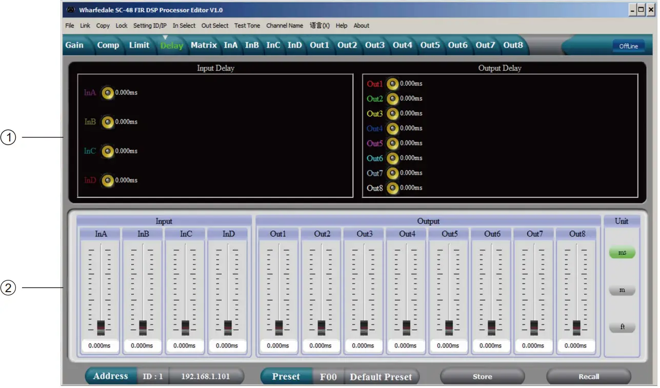 Wharfedale Pro SC 48 FIR Digital System Processor - Fig 6