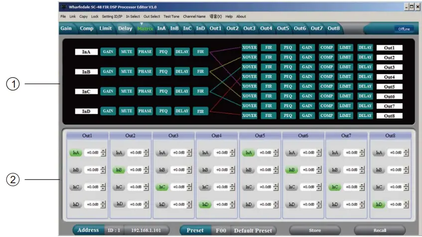 Wharfedale Pro SC 48 FIR Digital System Processor - Fig 7