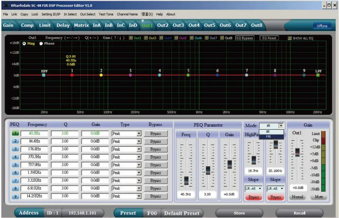 Wharfedale Pro SC 48 FIR Digital System Processor - Fig 9