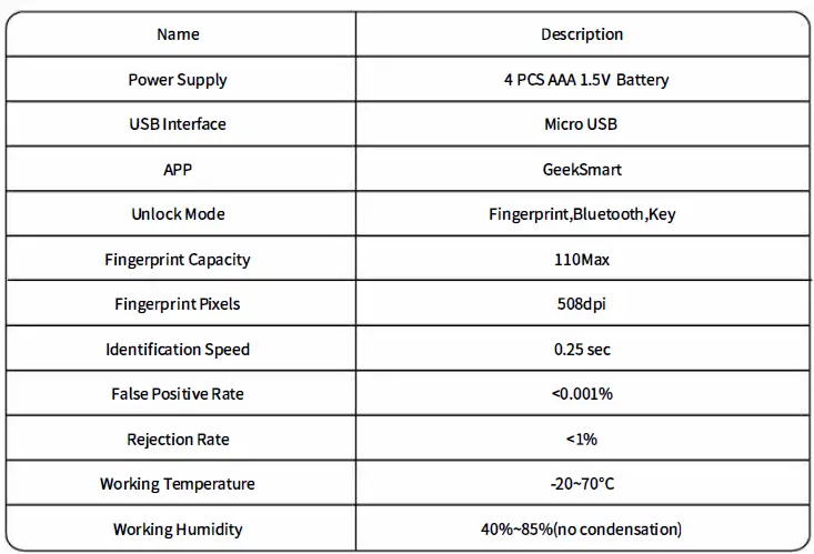 Geek Smart L-B202 Fingerprint Door Lock with Bluetooth fig 16