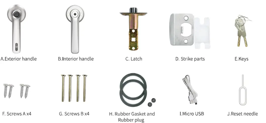 Geek Smart L-B202 Fingerprint Door Lock with Bluetooth fig (3)