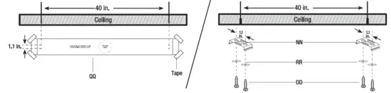 FEIT ELECTRIC WRAP 4C 840 IR MM 4 ft LED Warp Utility Light 8