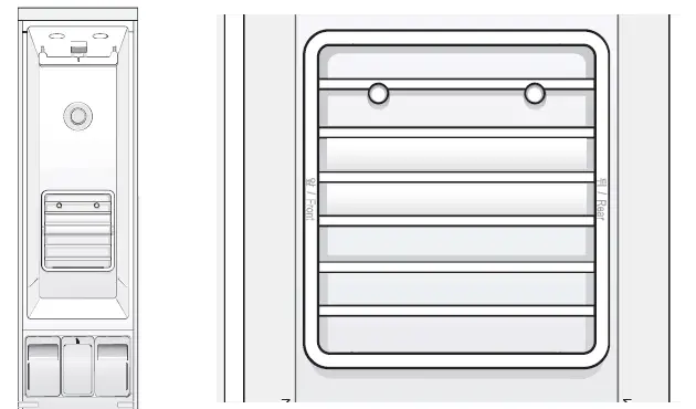 LG S5MSB 23.5 in. 7.4 cu. ft. Clothes Styler Built-In Steam Clothing 23