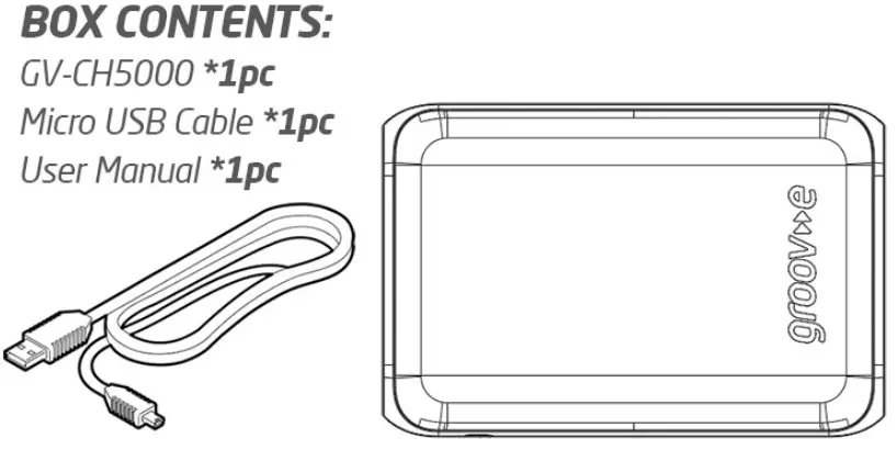 groov-e GV-CH5000 Power Sticks - box