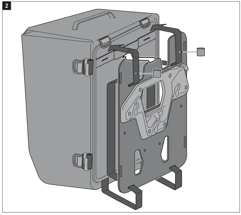 SW MOTECH BC SYS 00 005 12000R SysBag WP M for Side Carrier with Adapter Plate -3
