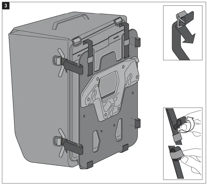 SW MOTECH BC SYS 00 005 12000R SysBag WP M for Side Carrier with Adapter Plate -4