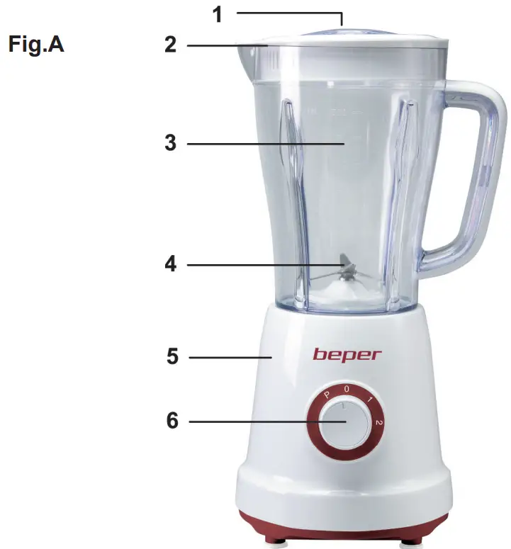 beper P102FRU500 Blender - fig 1