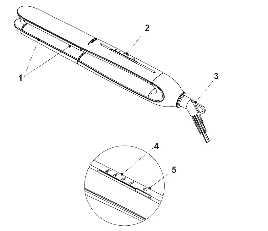 BRAYER BR3333 Hair Straightener fig 2