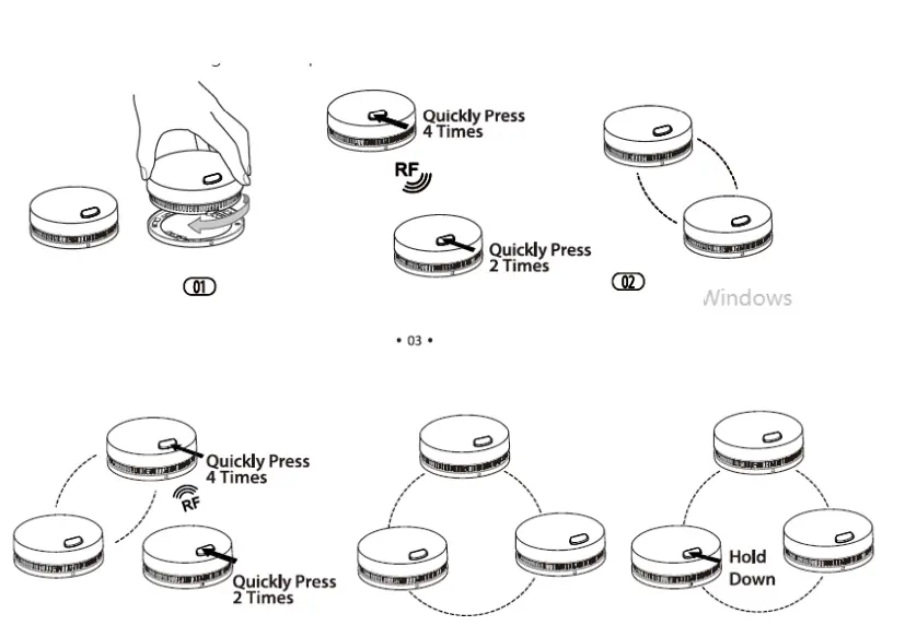 X SENSE SD19 W SD20 W Wireless Interlinked Smoke Alarm-fig1