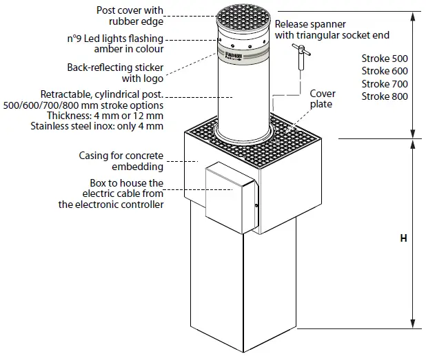 FADINI-Talos-Retractable-Oil-hydraulic-Bollard-02
