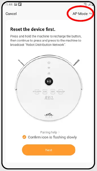 Smart Application NICO ETA221990000 Robotic Vacuum Cleaner 13