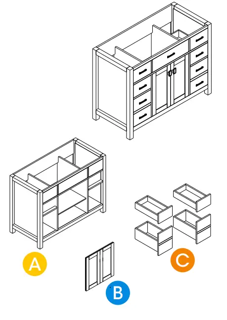 Jim s Maison JMDLVST01-48 W Bathroom Vanities - Fig3