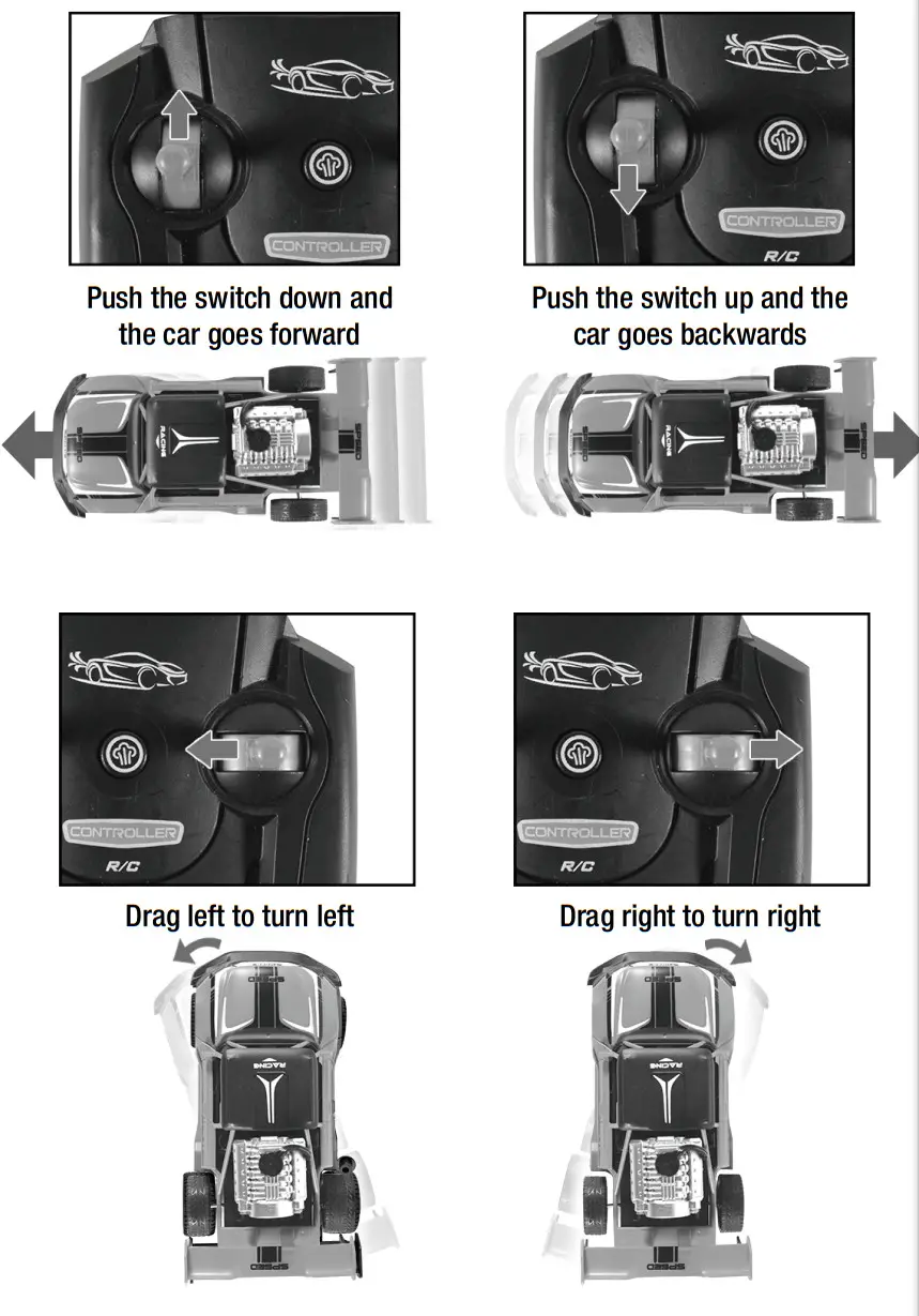 KidiRace KR-2413 Remote Control Fast Pass Race Cars - Figure 3