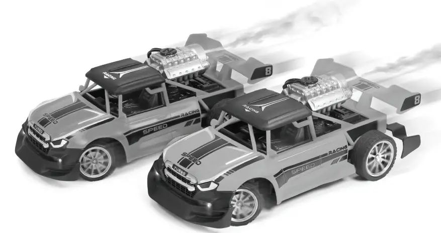 KidiRace KR-2413 Remote Control Fast Pass Race Cars