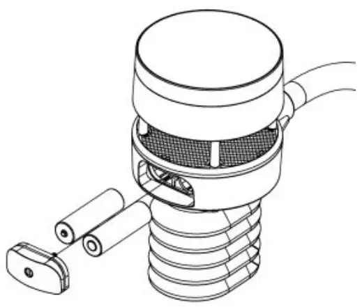 ecowitt WS80 Solar Powered Ultrasonic Anemometer - diagram