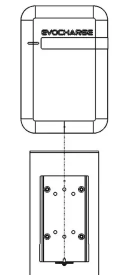 FIG 14 Slide the EVSE Onto the Mounting Bracket