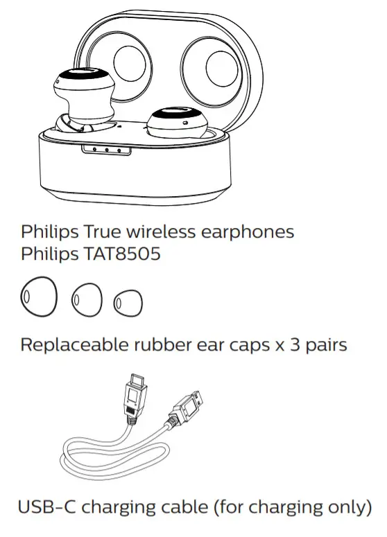 PHILIPS TAT8505 8000 Series Headphones - box