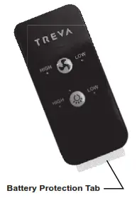 TREVA FC17B03A Portable Rechargeable Canopy Fan