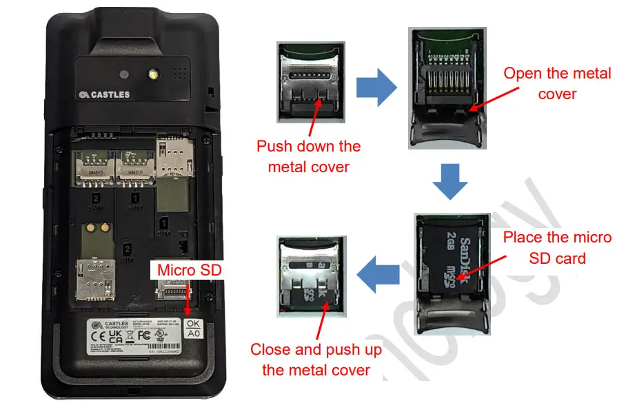 CASTLES TECHNOLOGY S1E2 POS Terminal - Figure 10