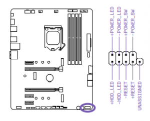 front panel connector