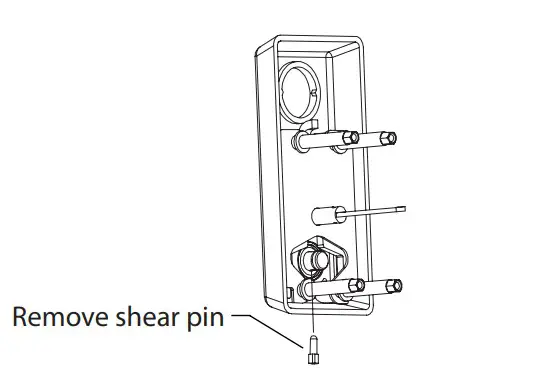 Remove the shear pin