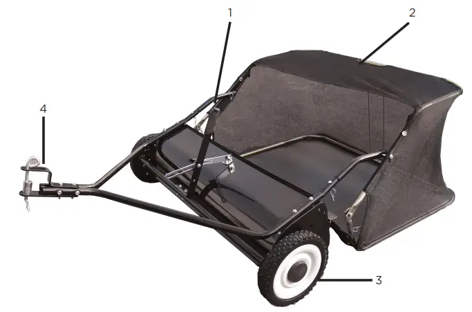 BRABER EQUIPMENT SW42T Tow Behind Lawn Sweeper - Figur 1