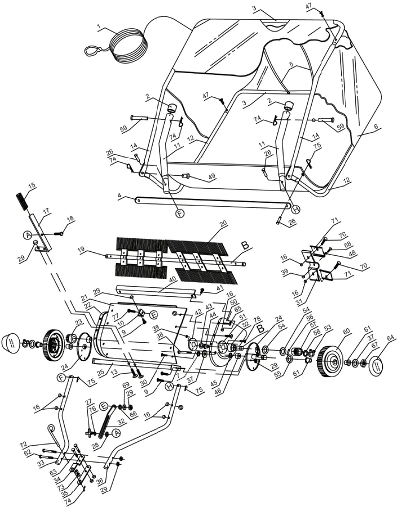 BRABER EQUIPMENT SW42T Tow Behind Lawn Sweeper - Figure 26