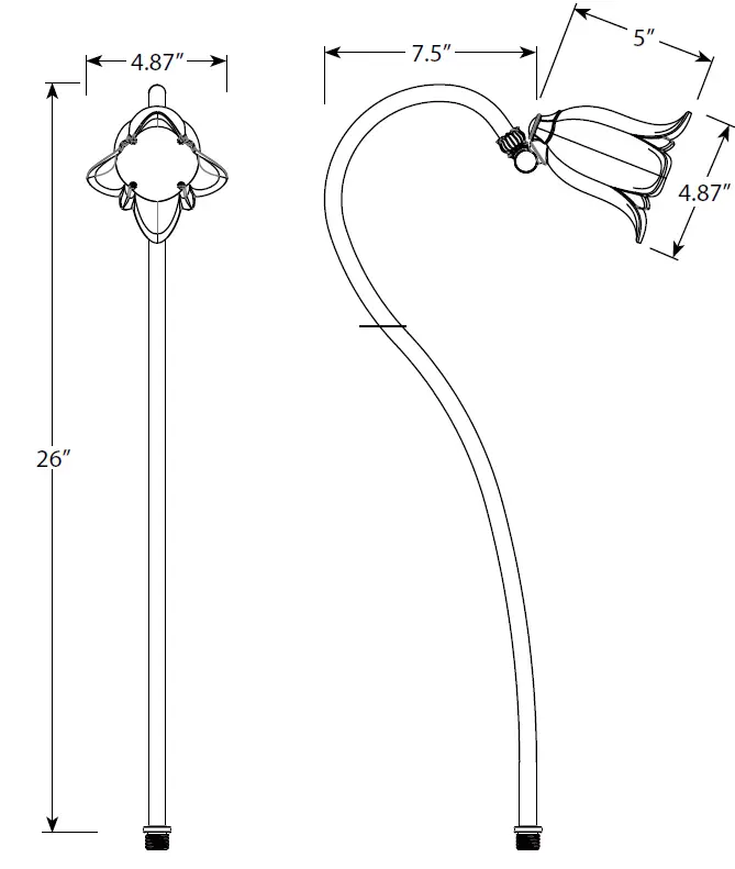 AMP-Lighting-APl-3033-B-BZ-PetalPro-Path-and-Area-Light-FIG-1