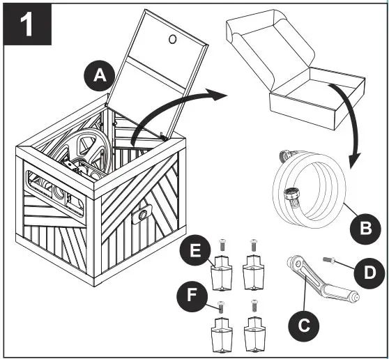 Style SELECTIONS SGY-GAR1 150-Ft Capacity Cabinet Hose Reel - Open metal cabinet hose reel cover