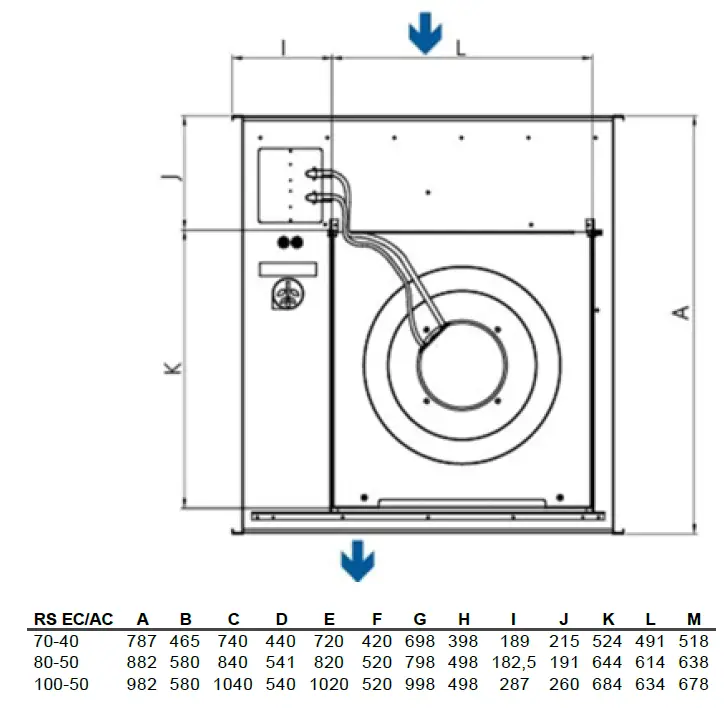 systemair RS 70-40 L1 SILEO Rectangular Dust Fan 3