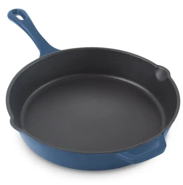 ZAKARIAN-Nonstick-Cast-Iron-Skillet-with-Helper-Handle-product