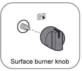 LG LCG Series Gas Cooktop Owner's Manual - The control knobs may be removed for easier cleaning