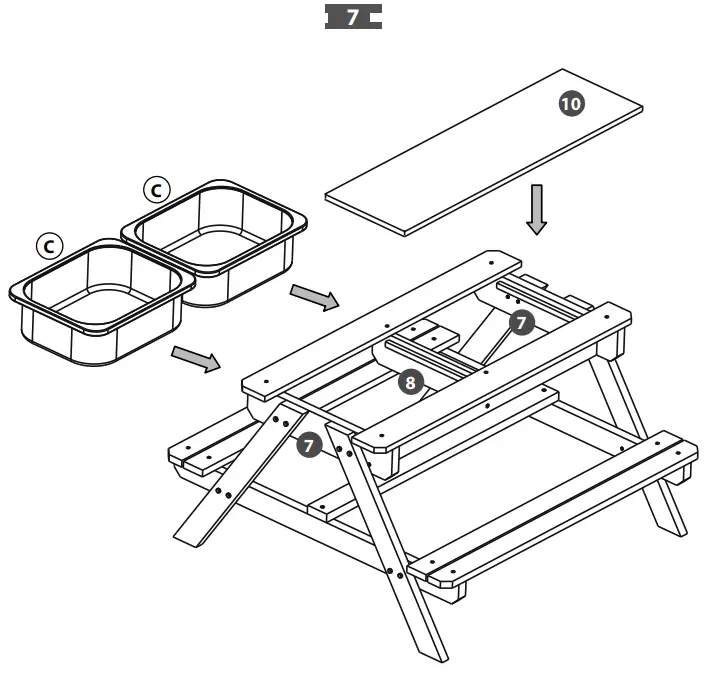 Sunny C052.006.00 Dual Top 2.0 Sand and Water Table - Figure 6