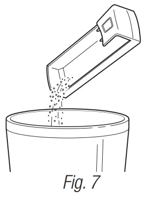 EMPTYING THE DUST CONTAINER