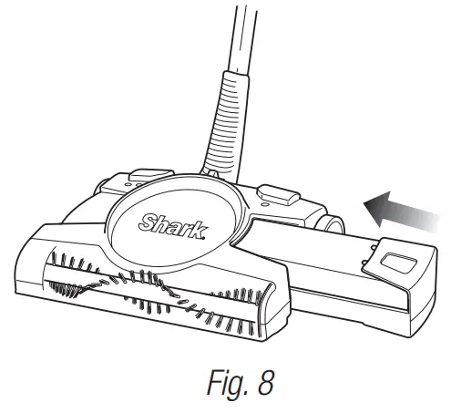 EMPTYING THE DUST CONTAINER
