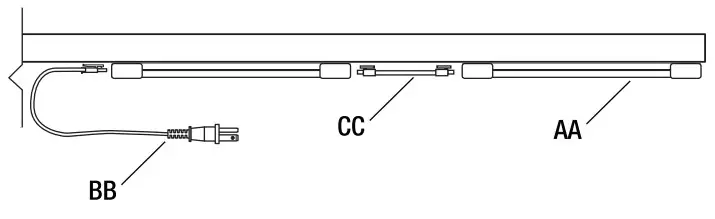 FEIT Electric UCL36 ,5CCT 36 Inch Unde Cabinet Light -installing 3