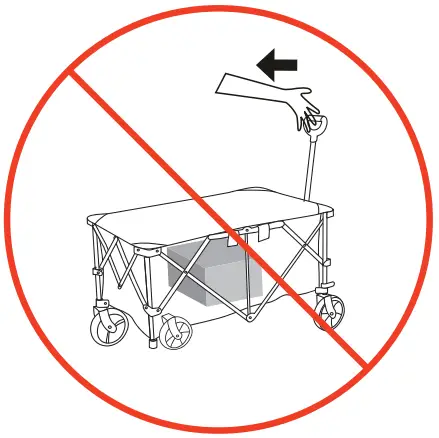 COSTWAY TL35442 Folding Utility Wagon Cart - Figure 5