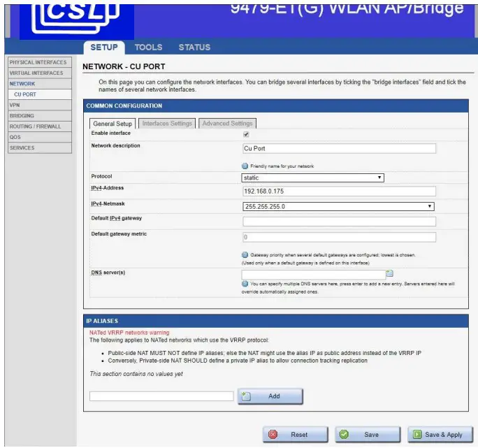 Network Configuration