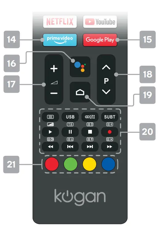 kogan KALED50XU9210STD Series 9 -- REMOTE2
