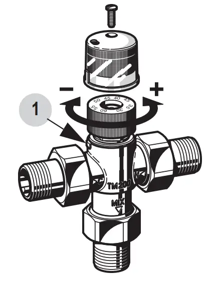 resideo Braukmann TM200 Thermostatic Mixing Valve - figure 2