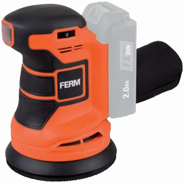 FERM ESM1014 20V Cordless Random Orbital Sander