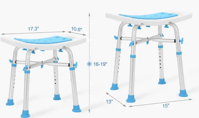 Health-Line-Massage-550lb-Heavy-Duty-Shower-Stool-fig-1