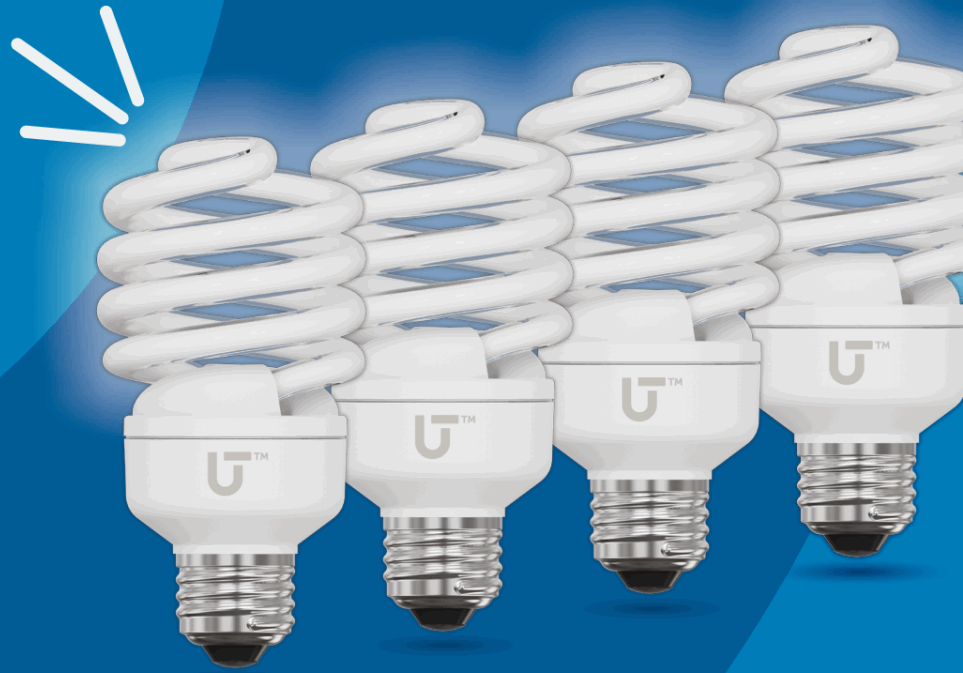 UTILITECH 100W CFL Non Dimmable 4 Bulbs